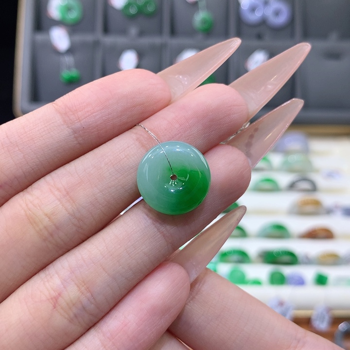 未镶嵌戒指翡翠平安扣