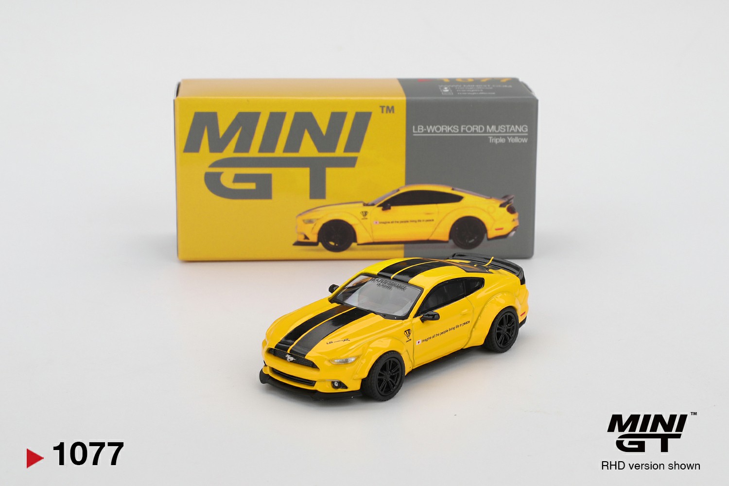 MiniGT 1:64 LB-WORKS FORD MUSTANG Triple Yellow #1077
