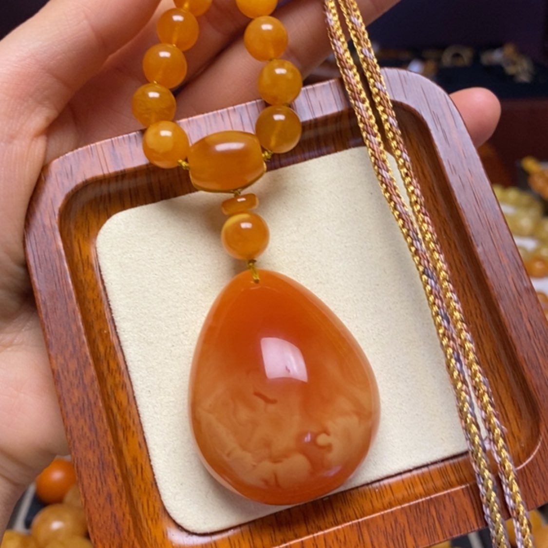 【闪购商品】蜜蜡颈饰未镶嵌项链