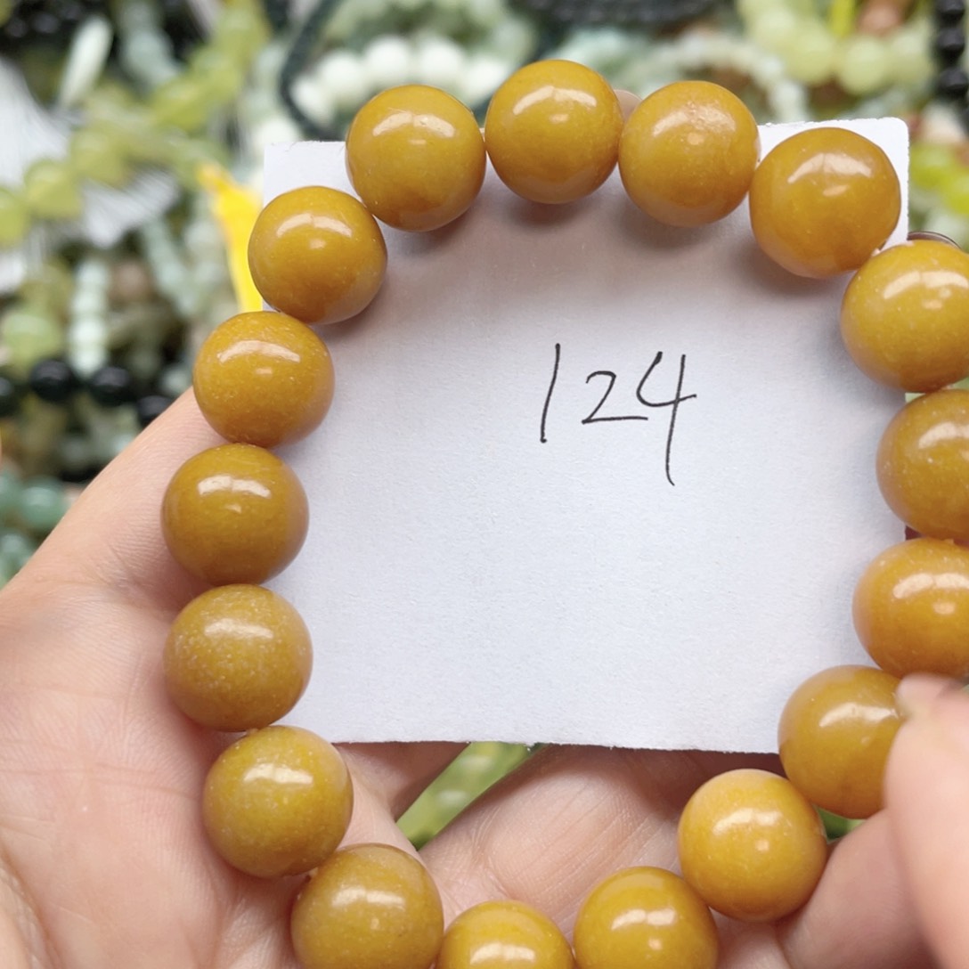 未镶嵌蛇纹石玉手链