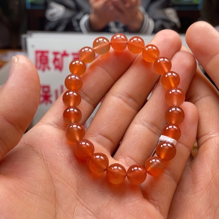 南红玛瑙冰红单圈9㎜未镶嵌250105-16
