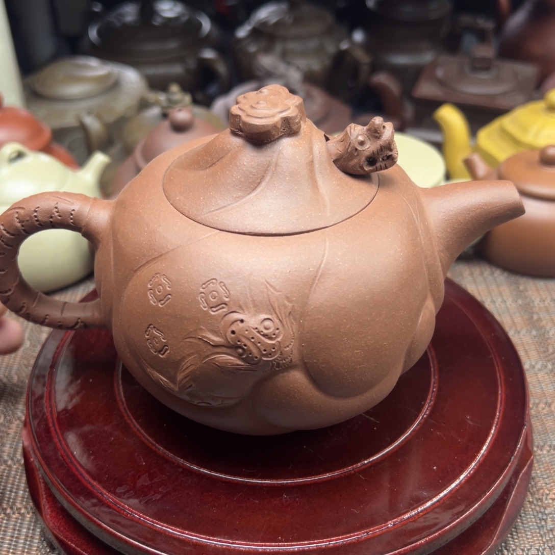 紫砂茶壶宜兴原矿紫砂壶450毫升容量