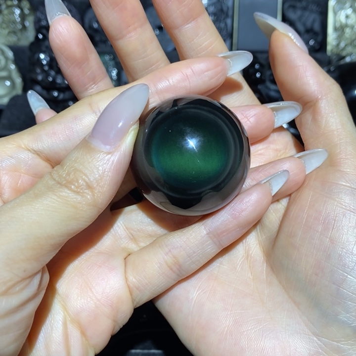 黑曜岩珠宝奇石未镶嵌扭**坤