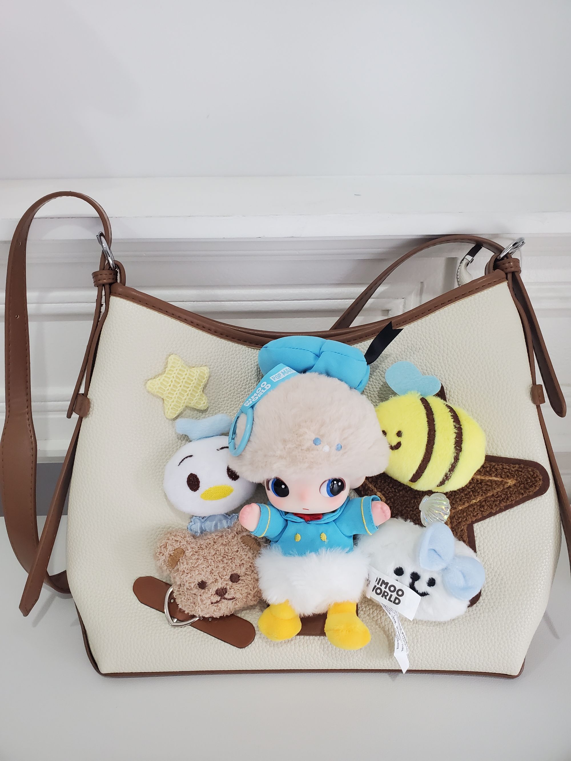 【拆袋】labubu/dimoo迪士尼搪胶设计师原创潮玩娃包包DIY泡泡玛特