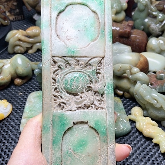 白玉菩提吊坠摆件