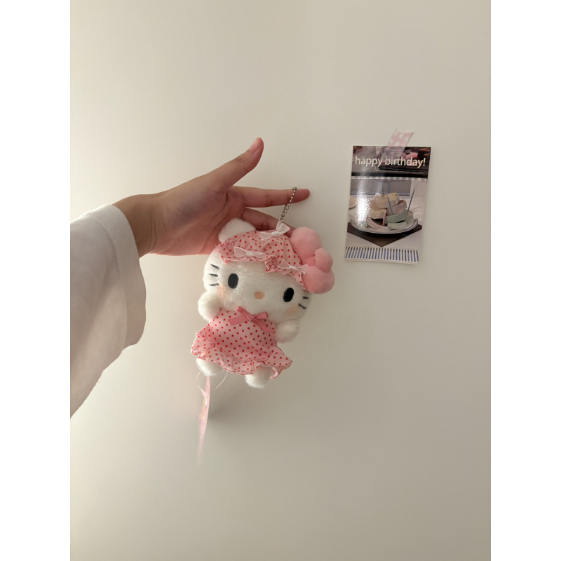 上新啦~可爱波点睡衣hellokitty挂件