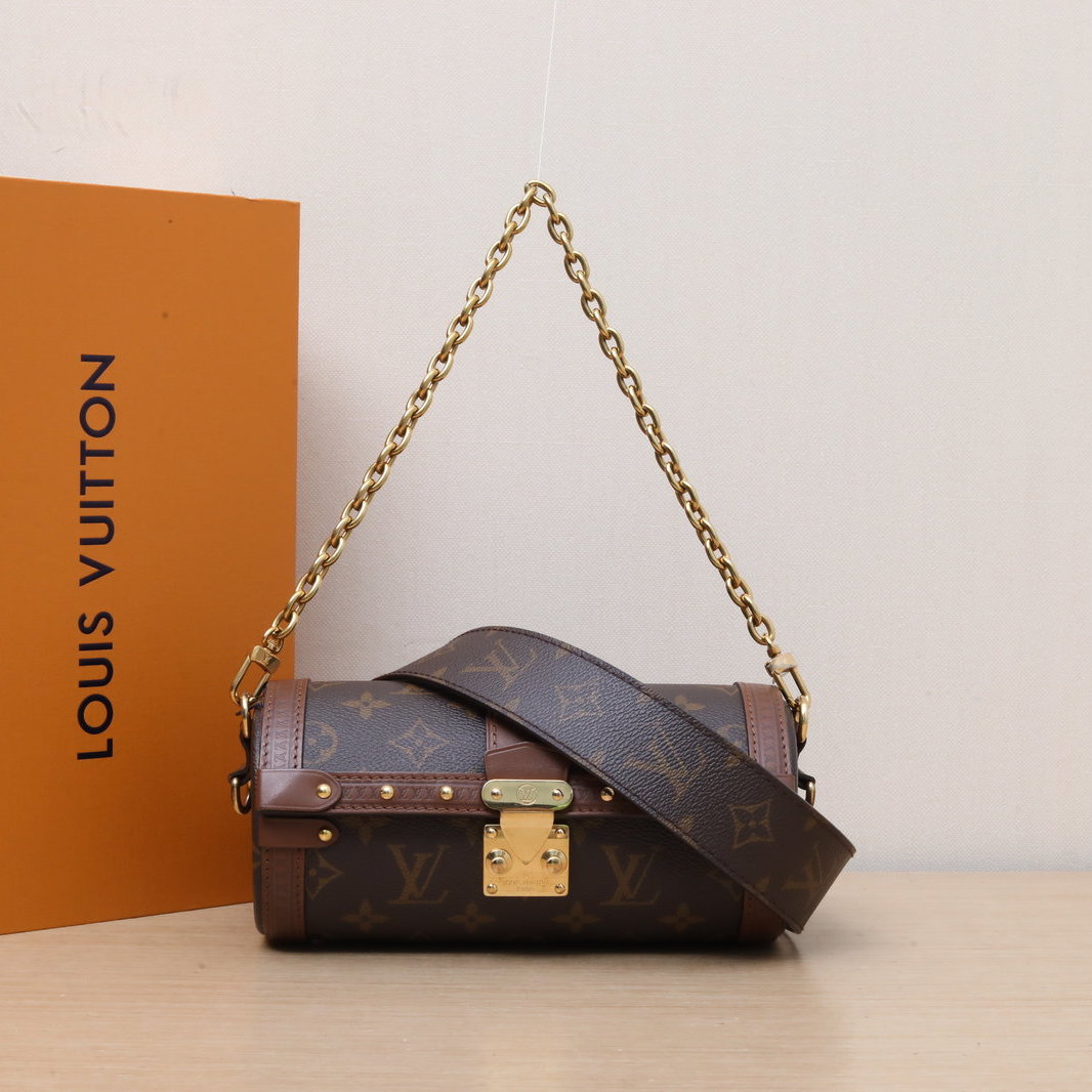 95新 LouisVuitton/路易威登 【娇活动巴比龙圆桶包PVC芯片 603413
