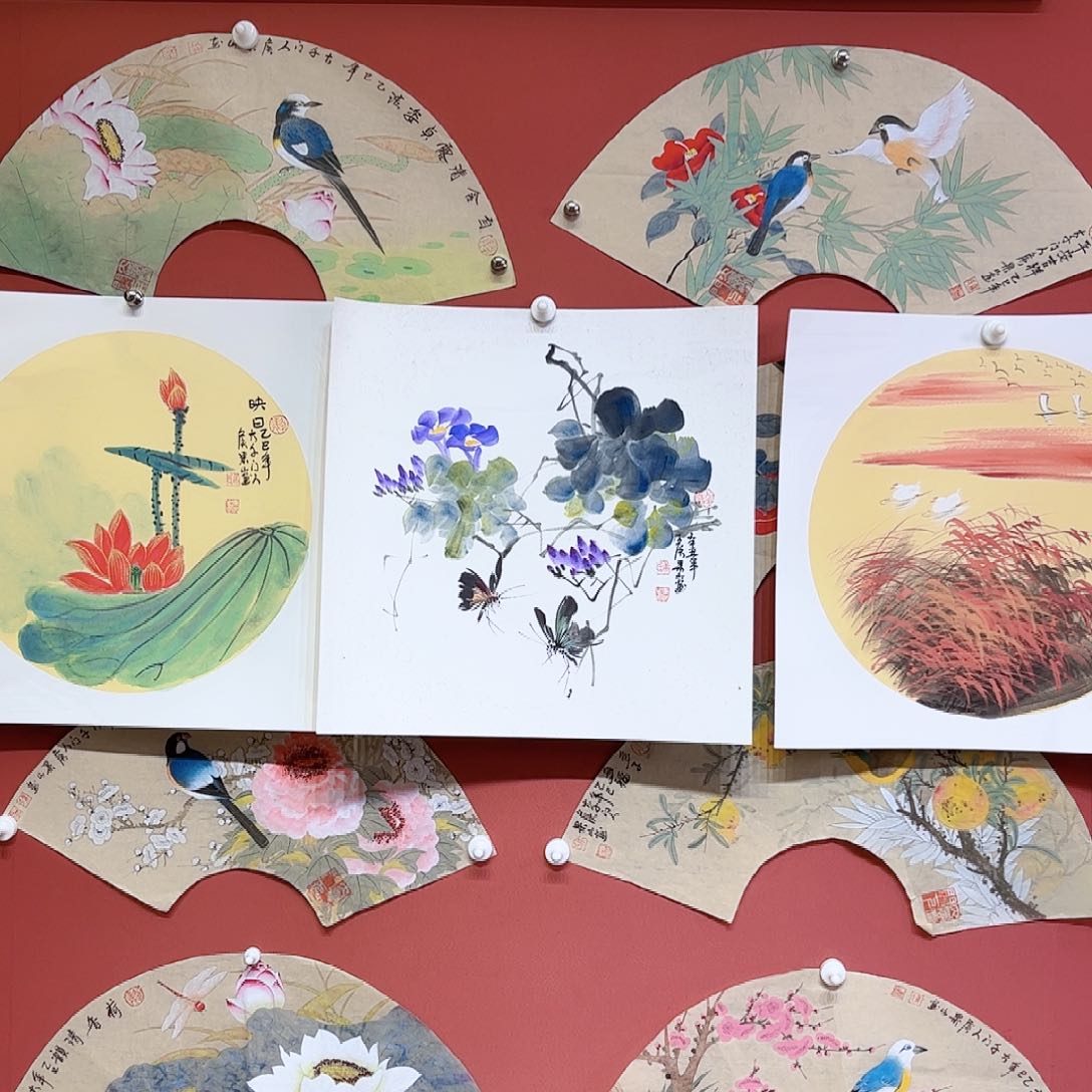 国画奋*侯果山老师亲笔手绘作品朵 