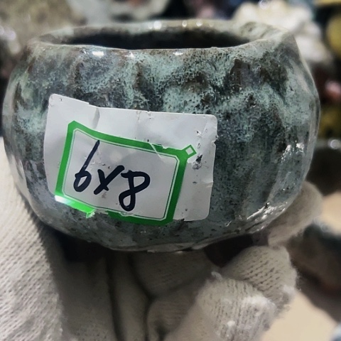 红陶粗陶花盆手工