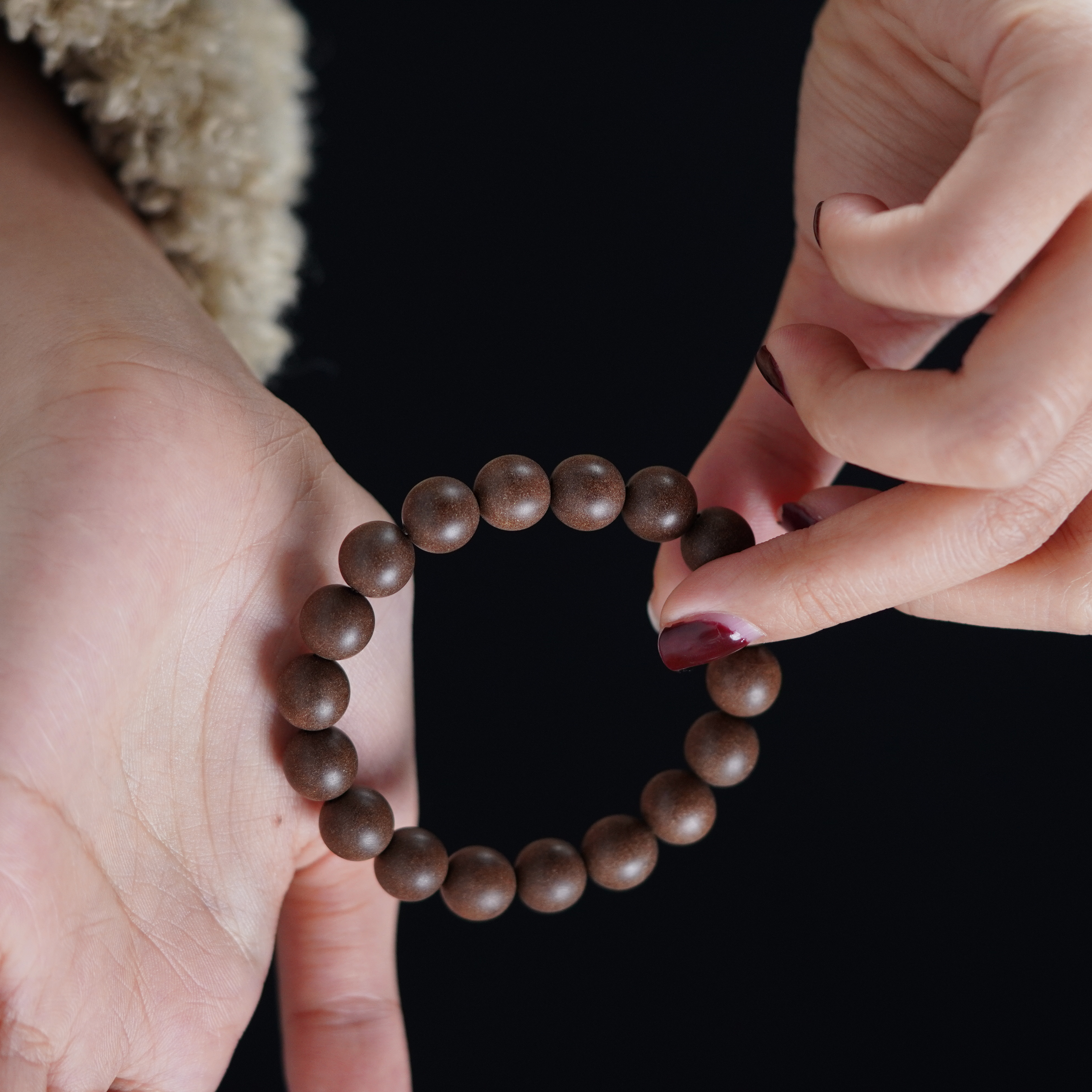 【珊木居】TO-P25 宣和御制天年香合香珠1.0圆珠单圈手串