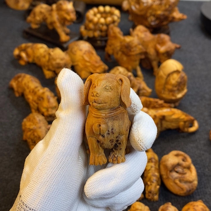 柏木谢*小狗手把件