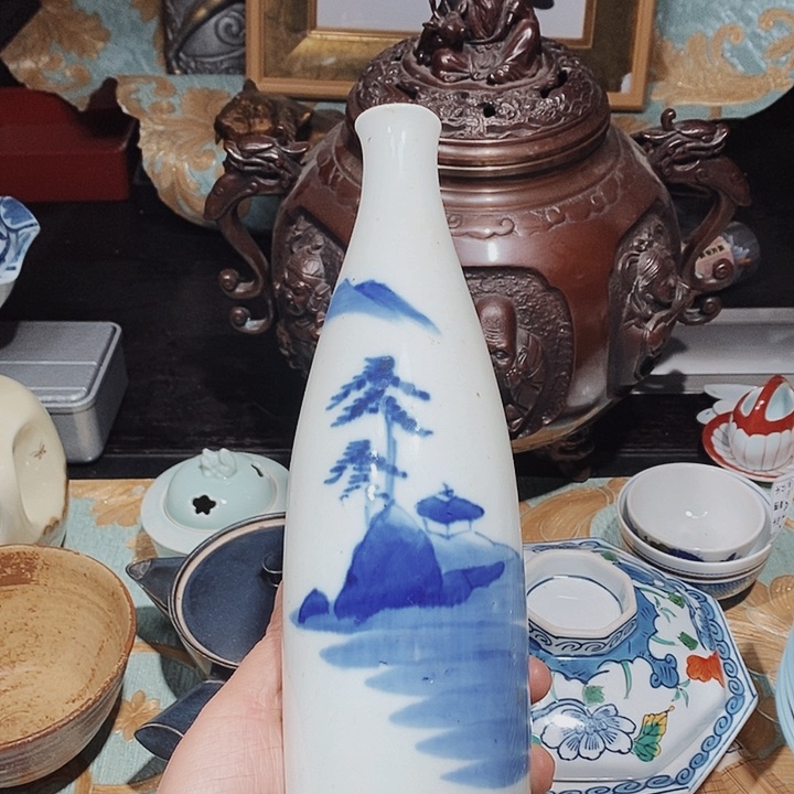 瓷片新年快乐。万事如意