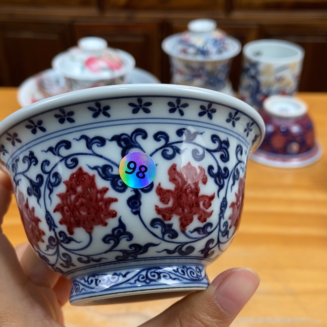手绘现代茶具非古董