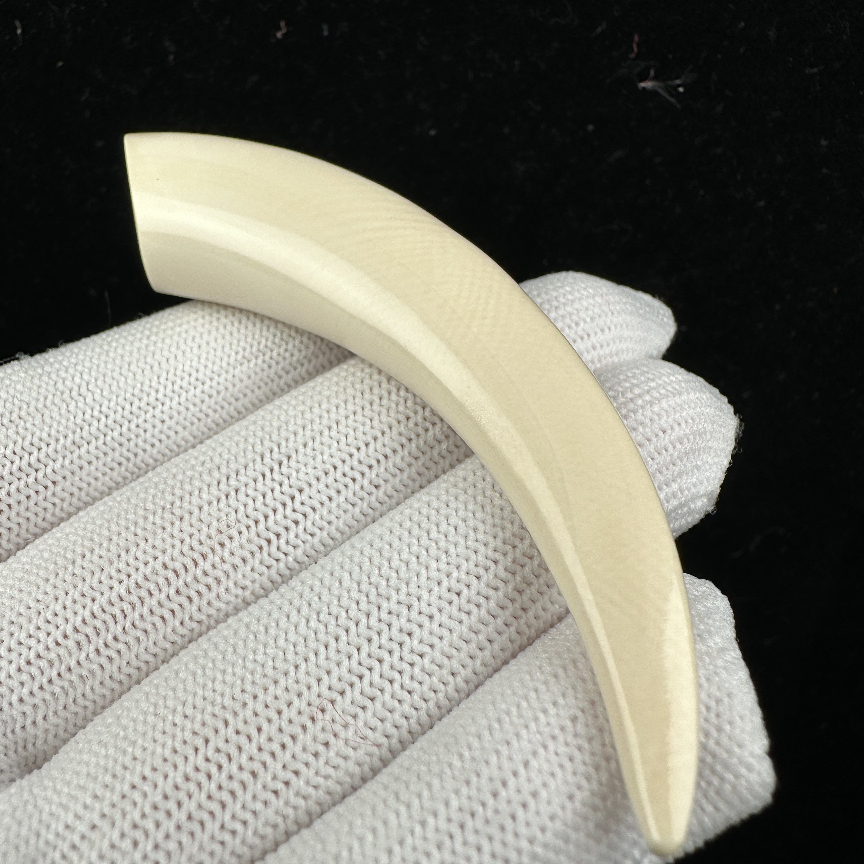 D4458天然猛犸牙 牙尖 80mm支持鉴定 假一罚四