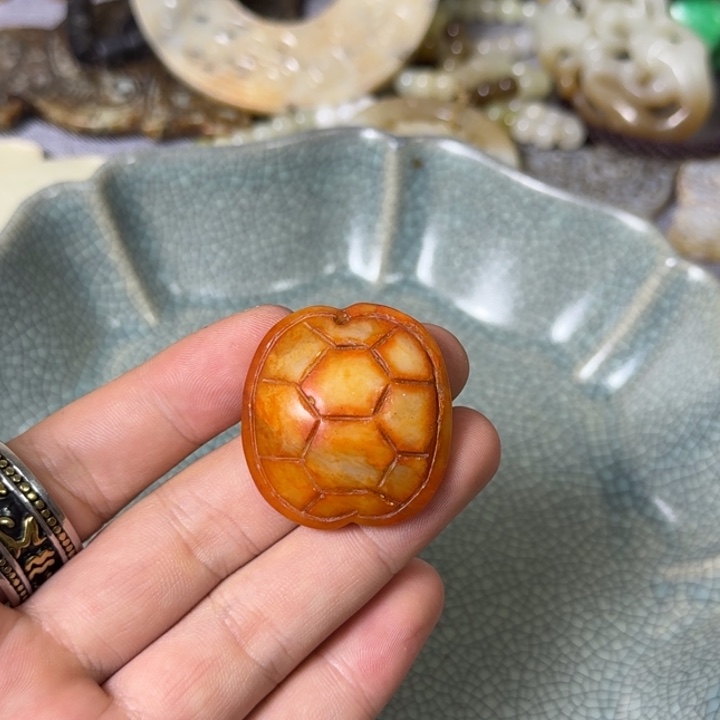 和田玉未镶嵌挂件137