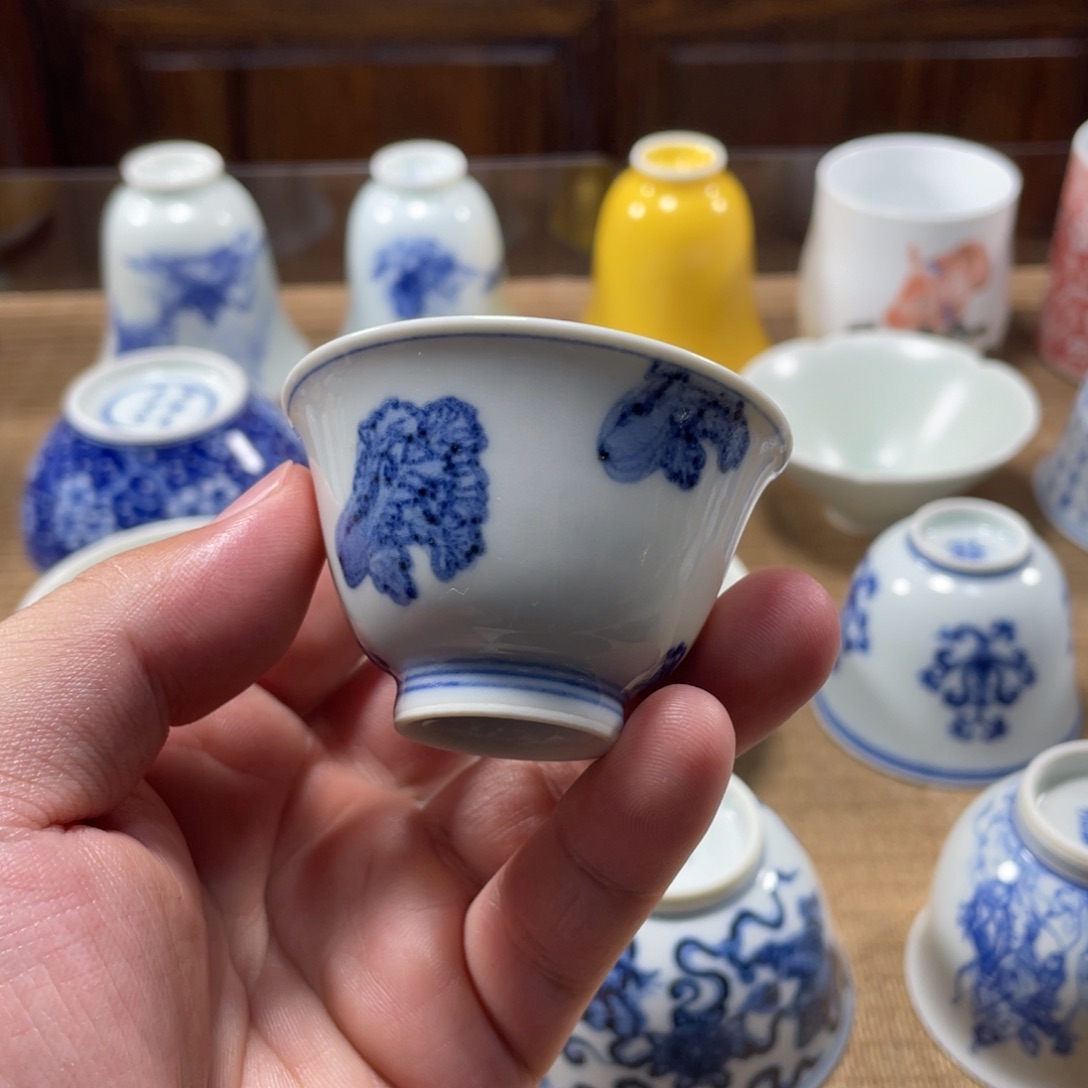 至善雅器白菜小撇口杯