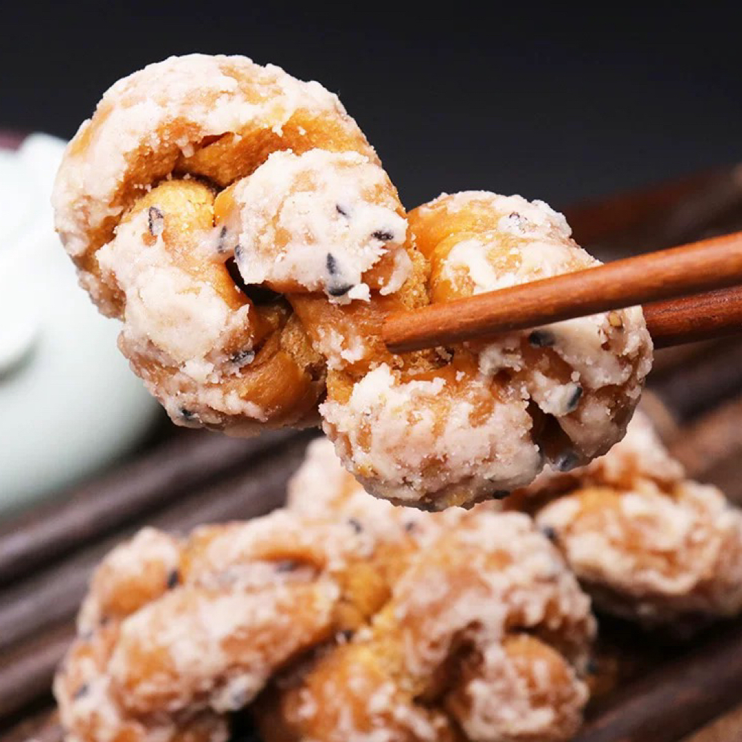 台州特产温岭白糖红糖麻花传统手工香酥甜老式糕点零食