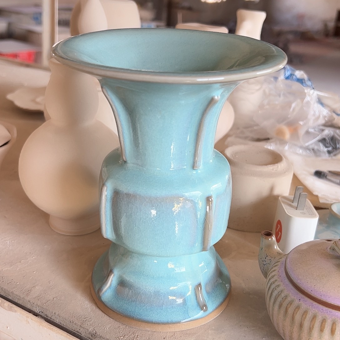 摆件郑家钧窑摆件微