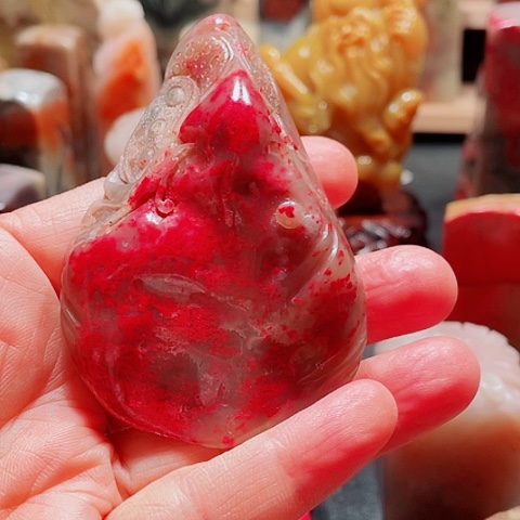 昌化石昌化老坑精品鸡血石