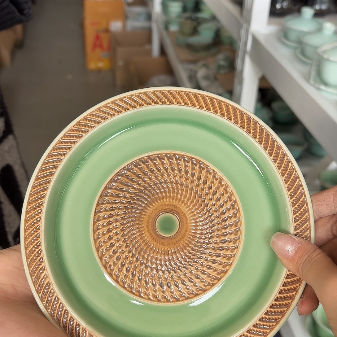 龙泉云间青瓷小米茶器