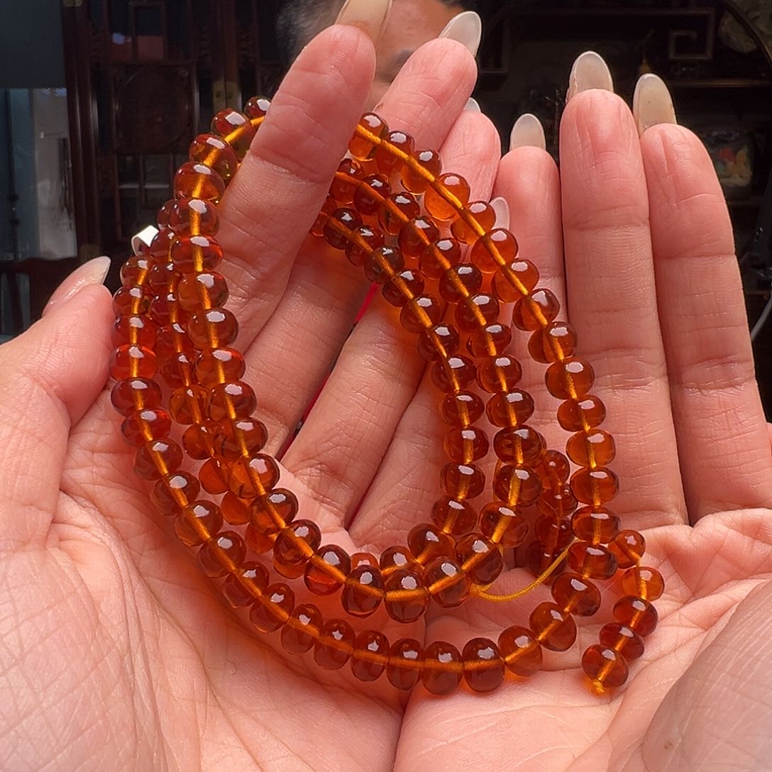 琥珀裸石未镶嵌抚顺琥珀20467。7mm