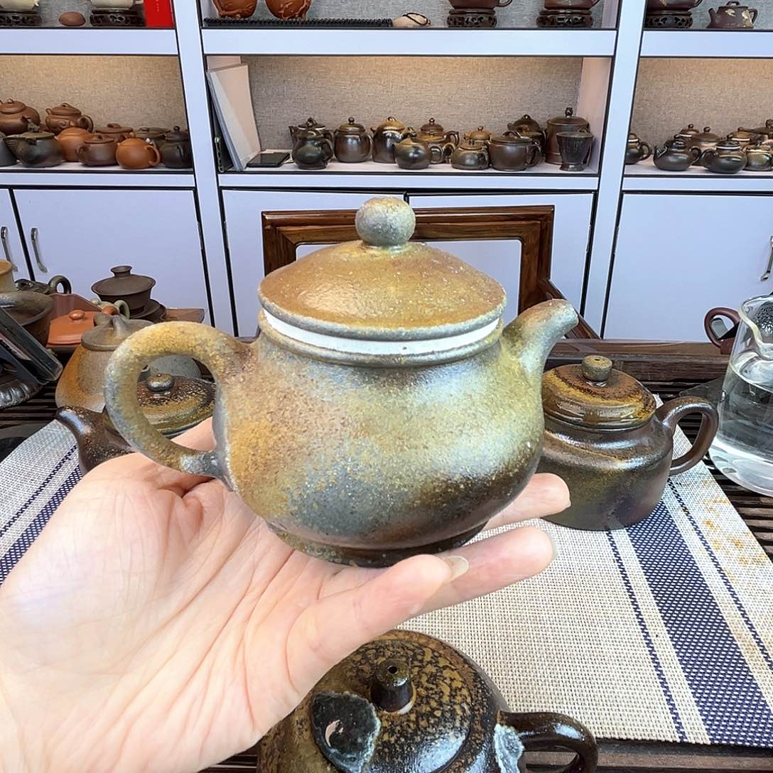 茶壶紫砂宜兴紫砂段泥柴烧180c c