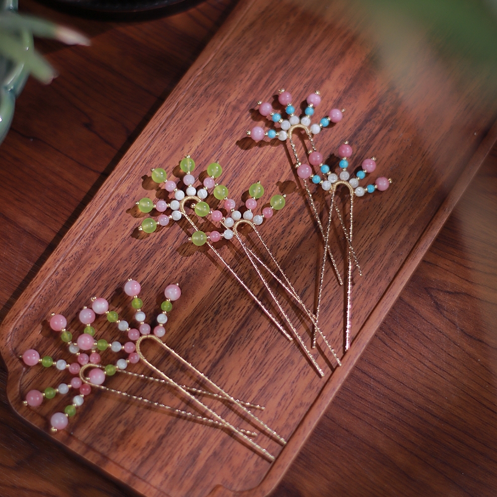 【红藤杖】｜多彩糖果｜小钗宋制点缀发饰头饰饰品古风