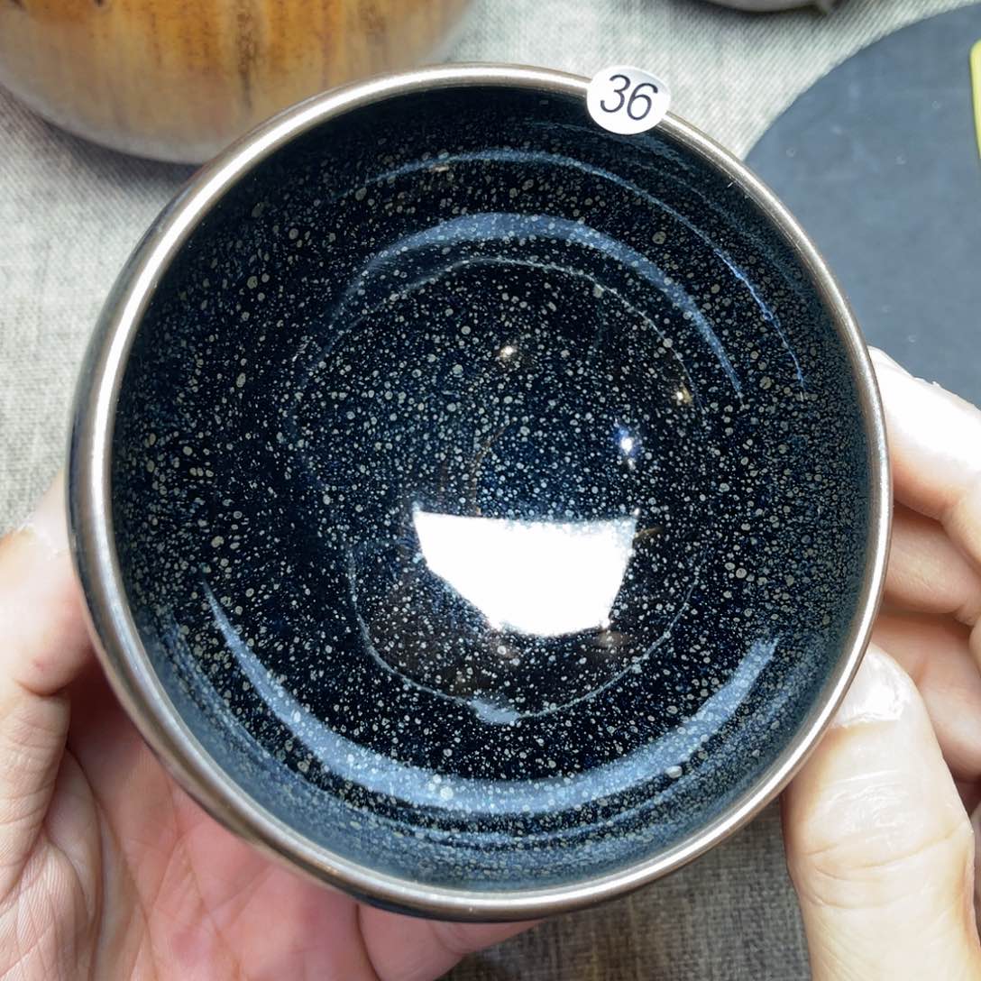 茶盏龙窑柴烧乌金小油滴大钵器型10口径