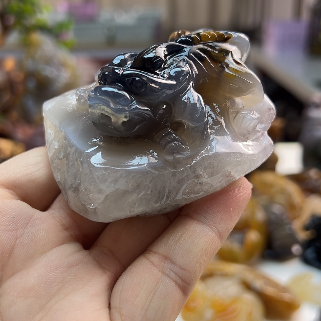 玛瑙/玉髓未镶嵌吊坠(不含链)