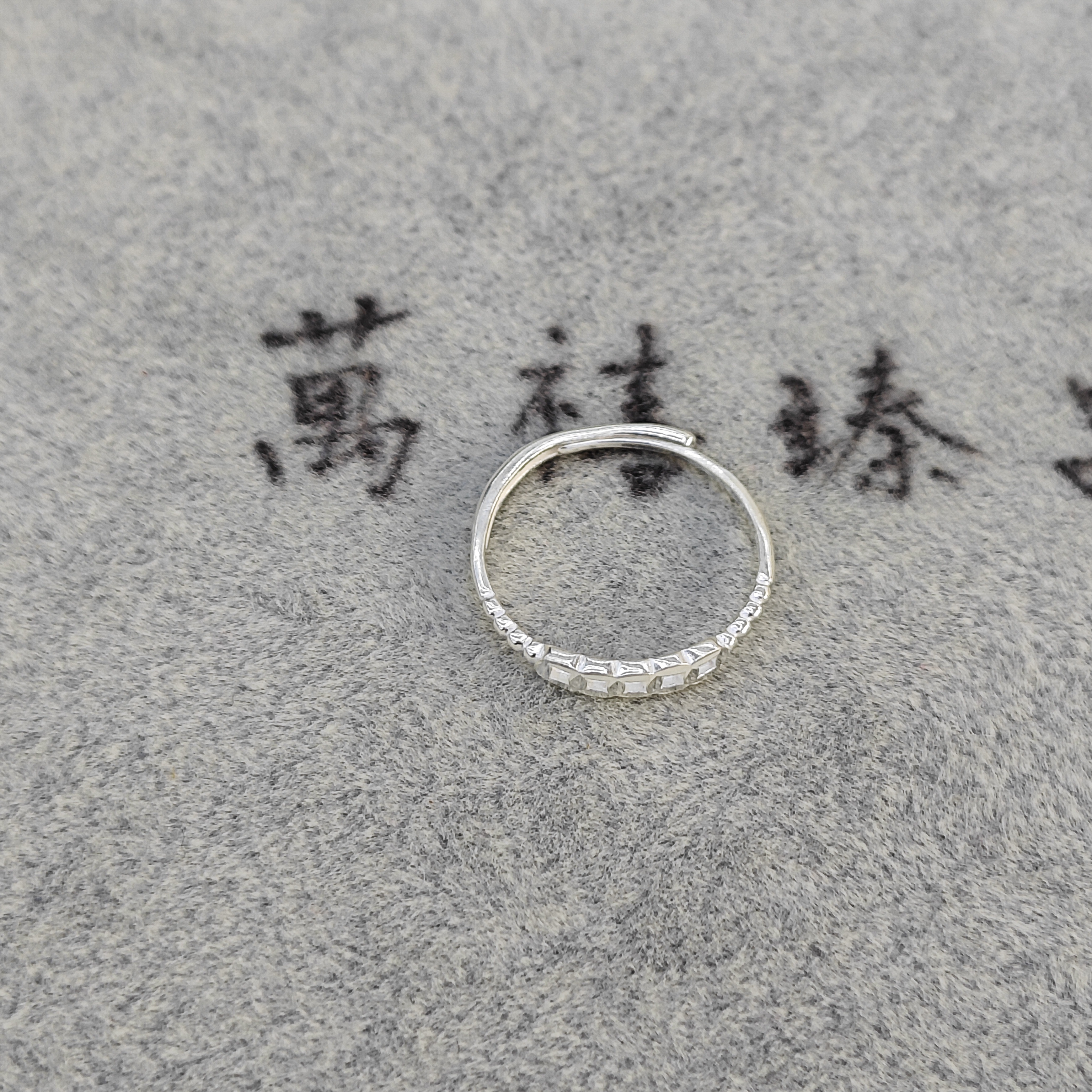 足银戒指 钱多多足银戒指X021 xl