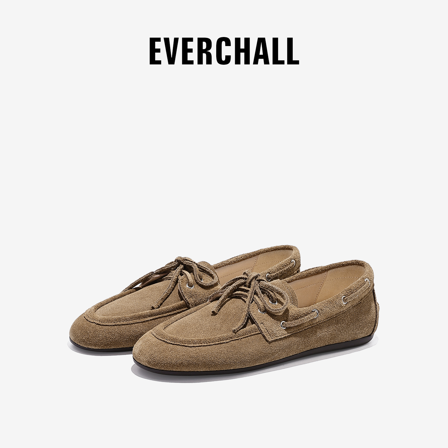 Q07-EVERCHALL蝴蝶乐福牛皮结豆豆鞋乐福鞋老钱风复古休闲女鞋