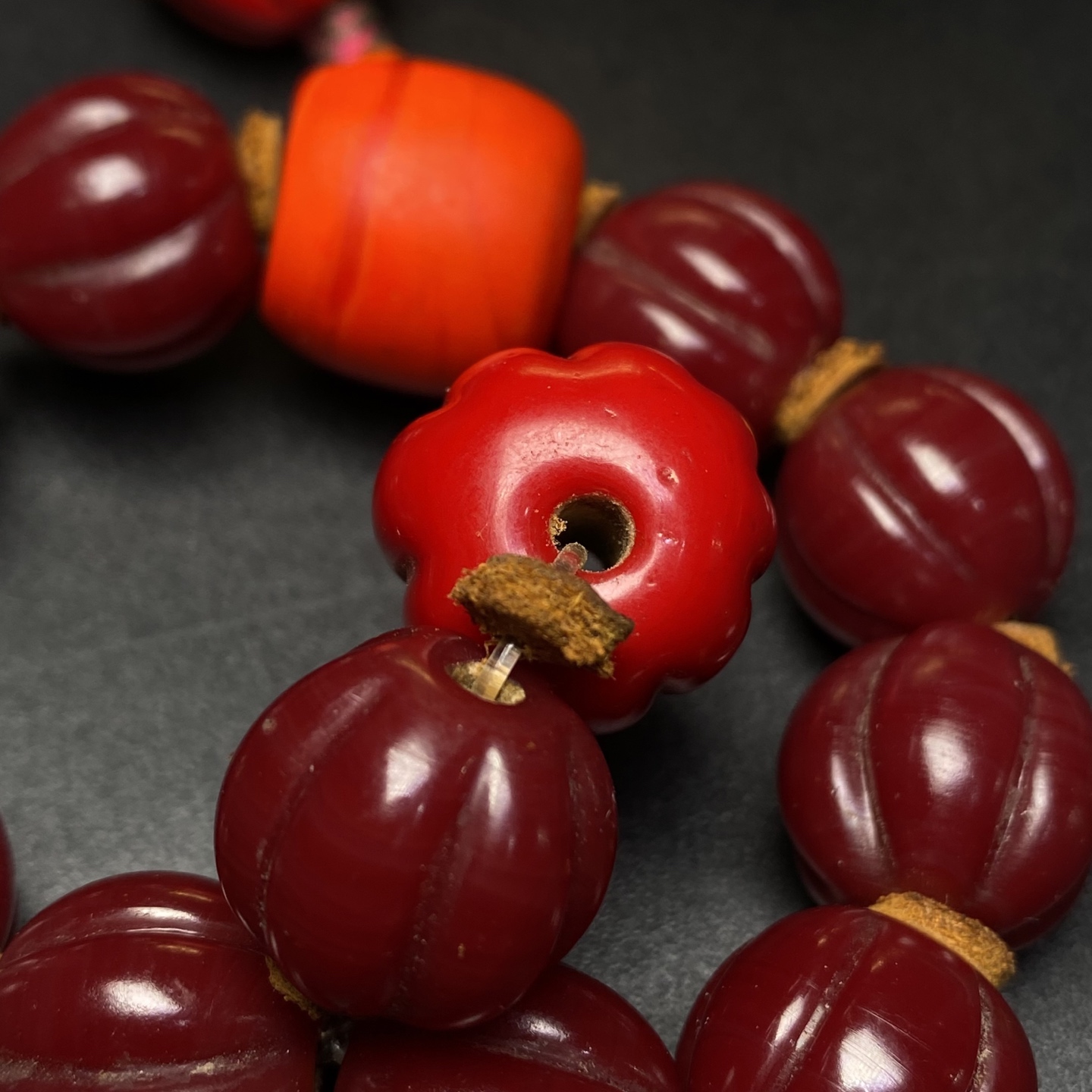 琉璃琉璃手链 单颗藏式雪吧琉璃珠工艺品