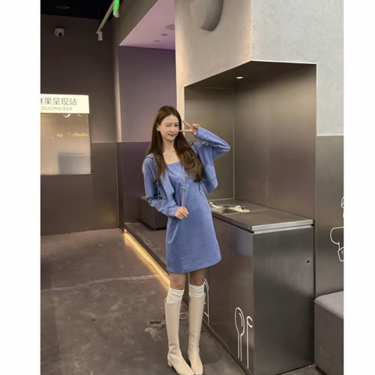 GIRDEAR/哥弟「晴空之约」早春洋气百搭显瘦重工套装140101+1100498