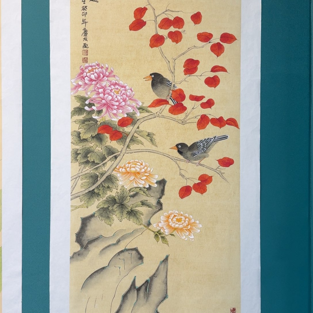 国画李庆友花鸟作品