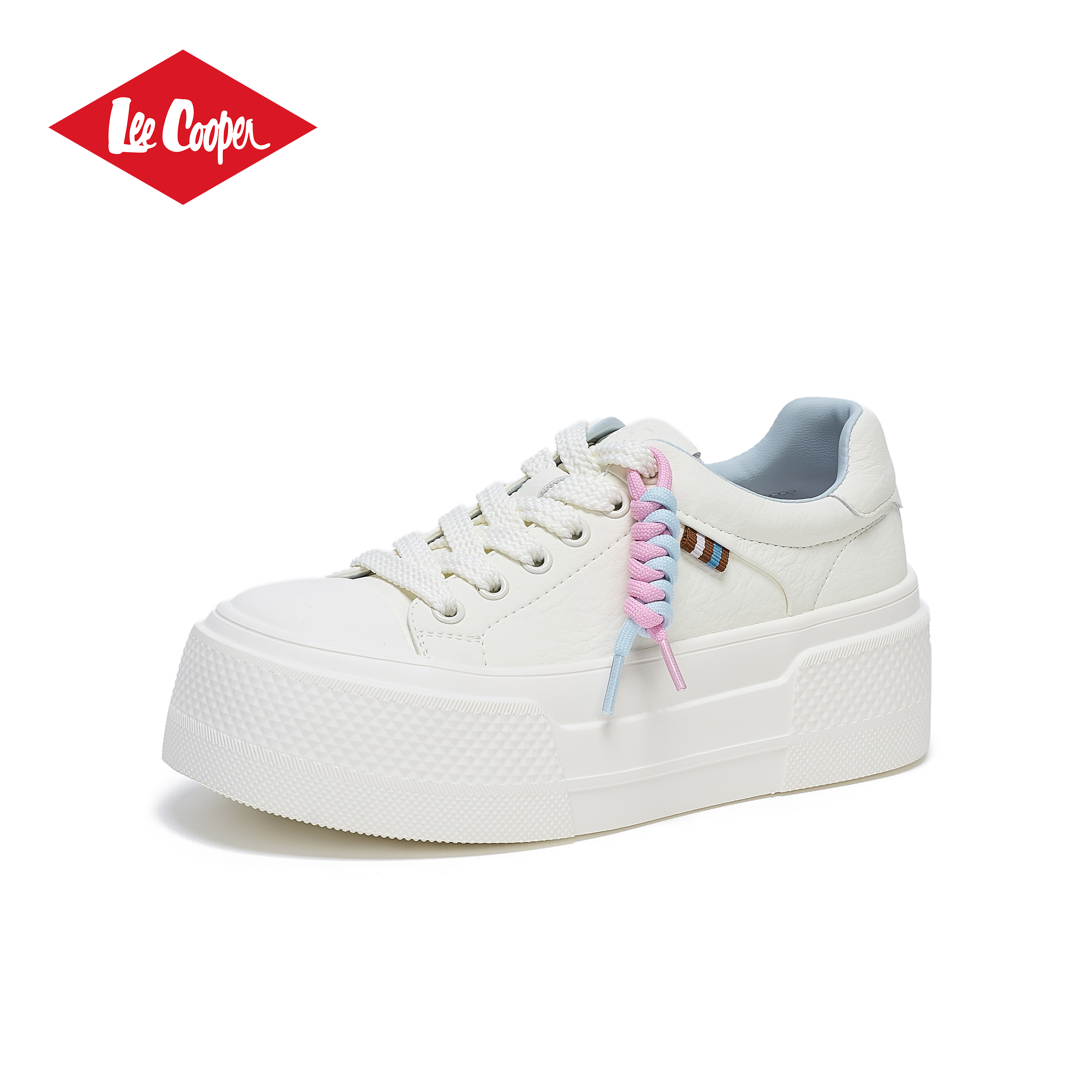 LEE COOPER厚底小白鞋女2026春季新款增高厚底休闲鞋低帮板鞋