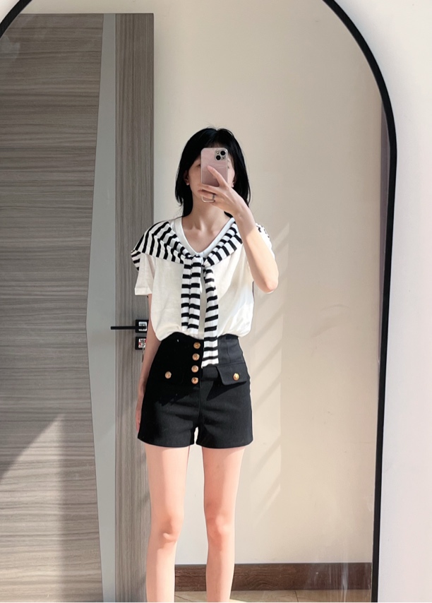 夏季弹力短裤女2025年新款韩版高腰显瘦女裤修身辣妹百搭