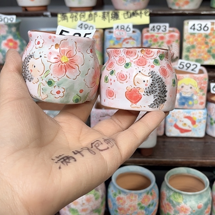 安****手工制作多肉花盆