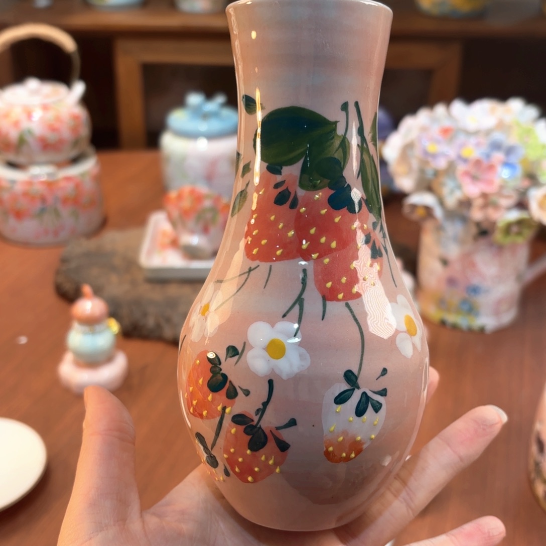 景德镇手绘高温釉下彩陶瓷茶具