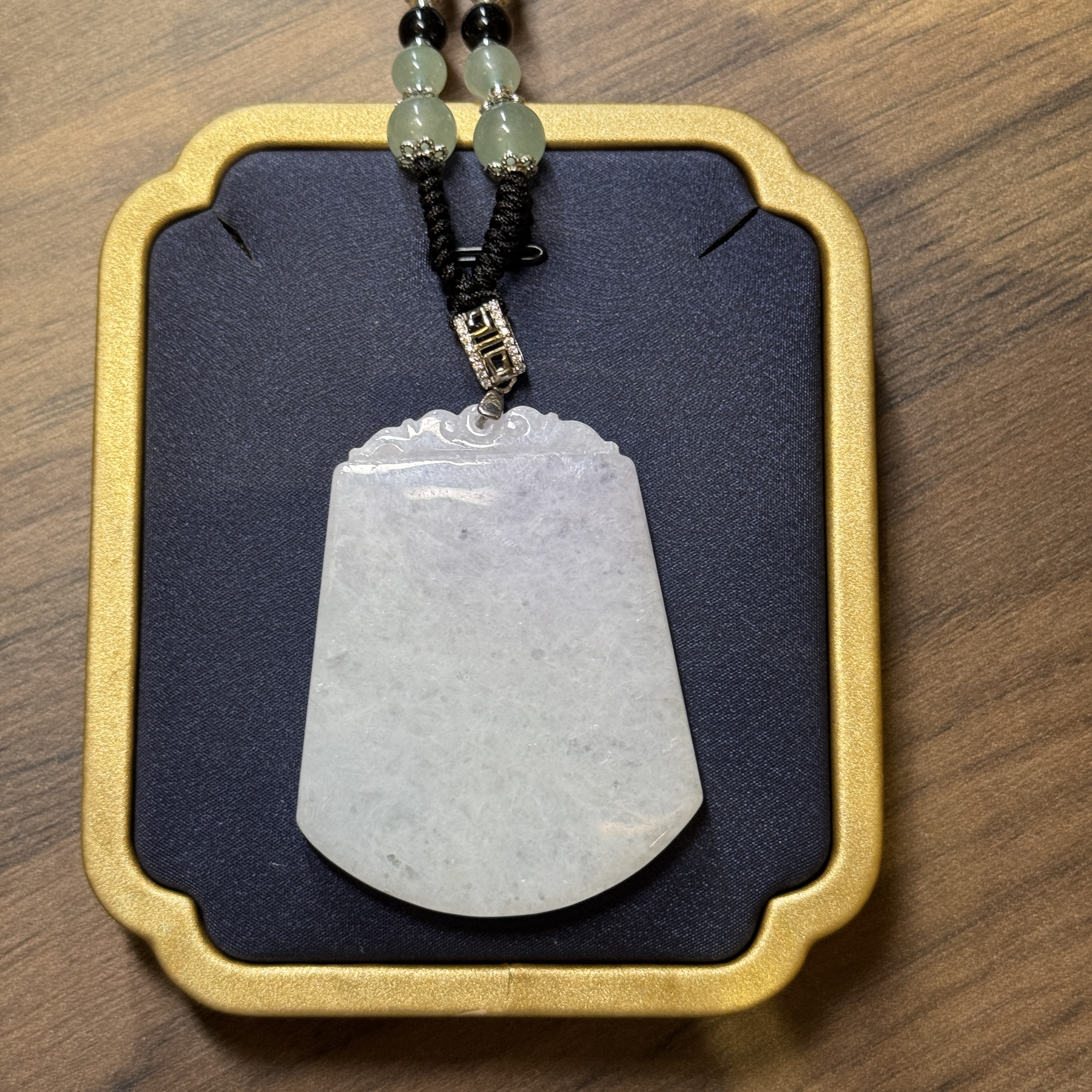 《抖音基地质检发货正品保真》紫罗兰翡翠吊坠无事牌