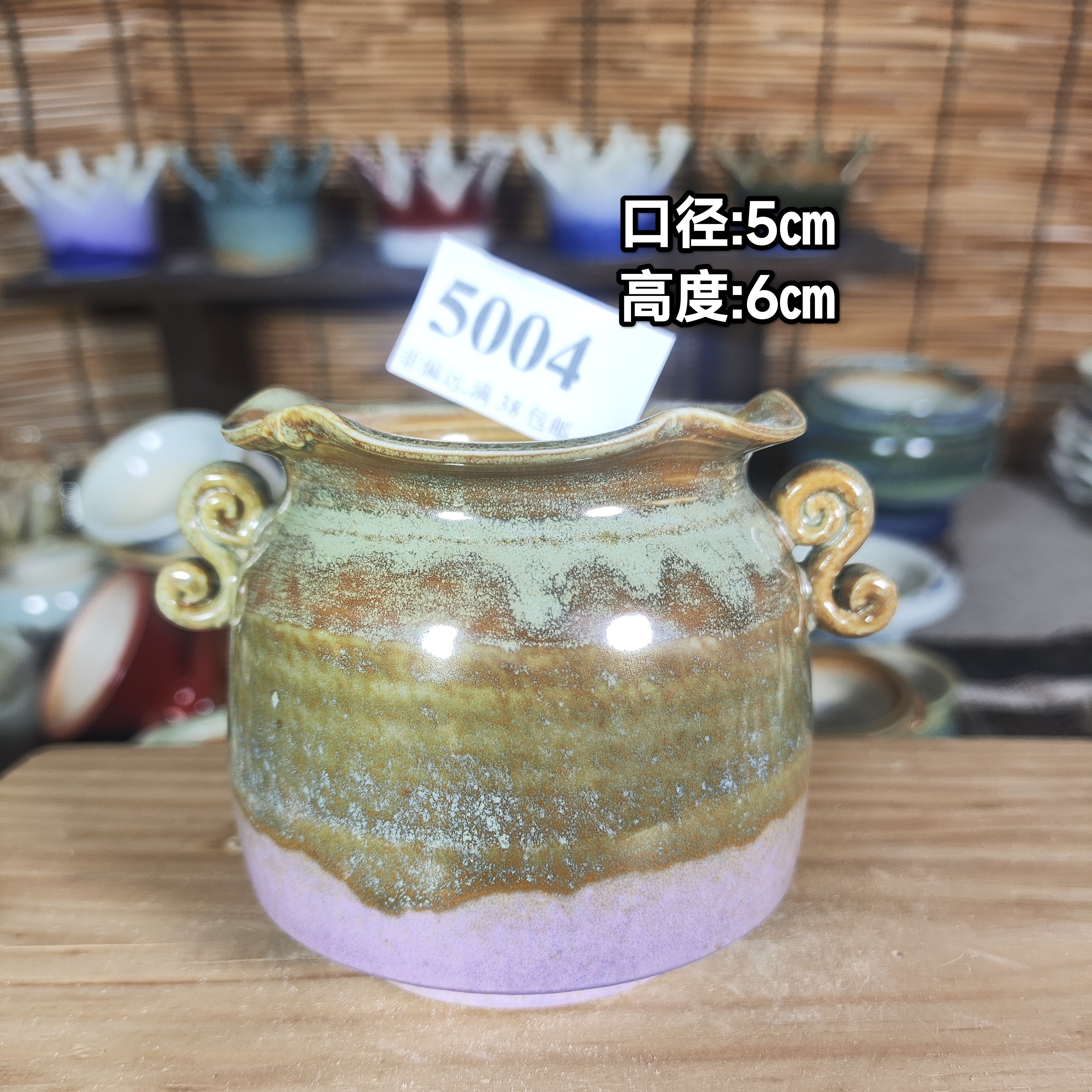 手工创意多肉花盆摆件迷你多肉花盆景德镇纯手工制做