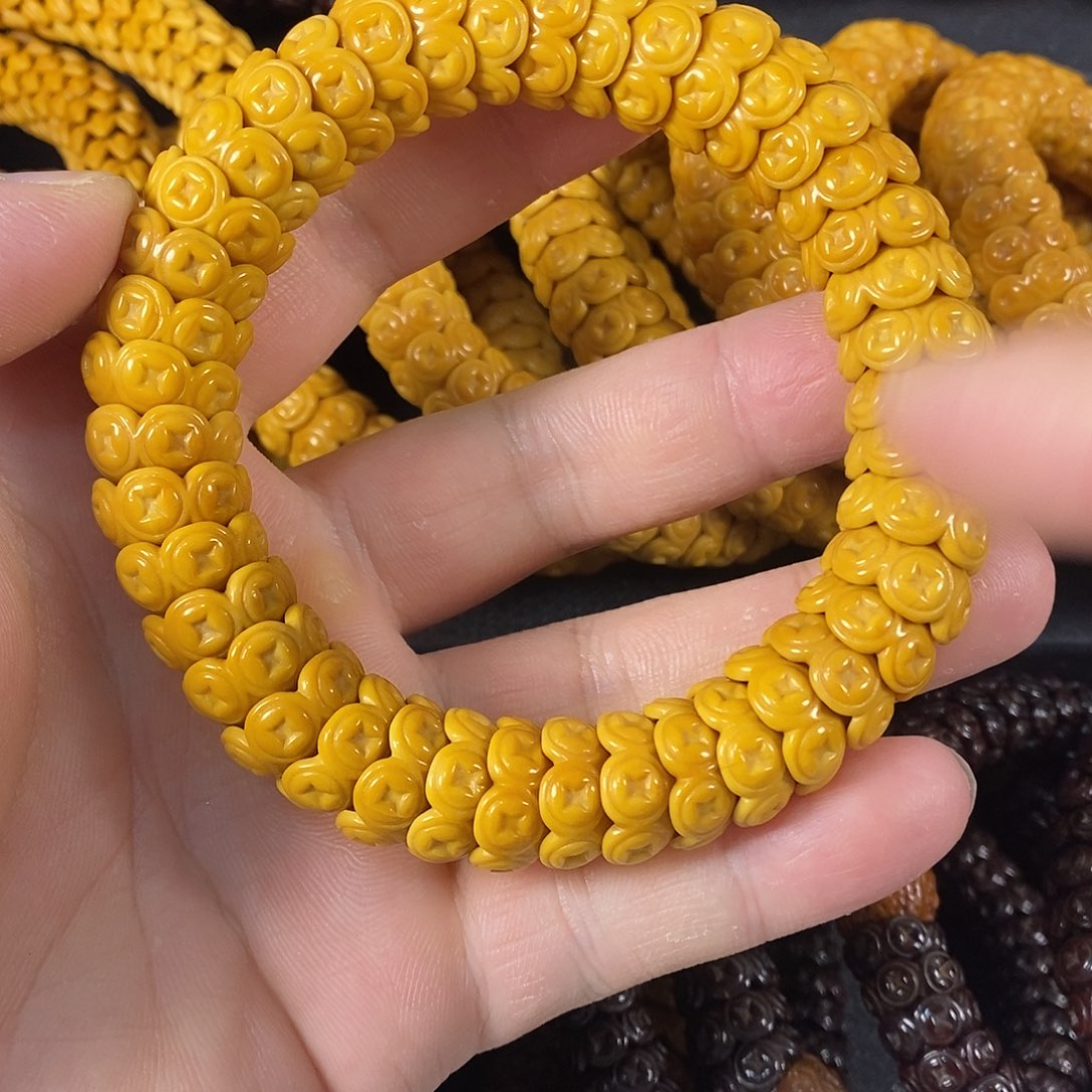 猴头核桃手串猴头钱币15