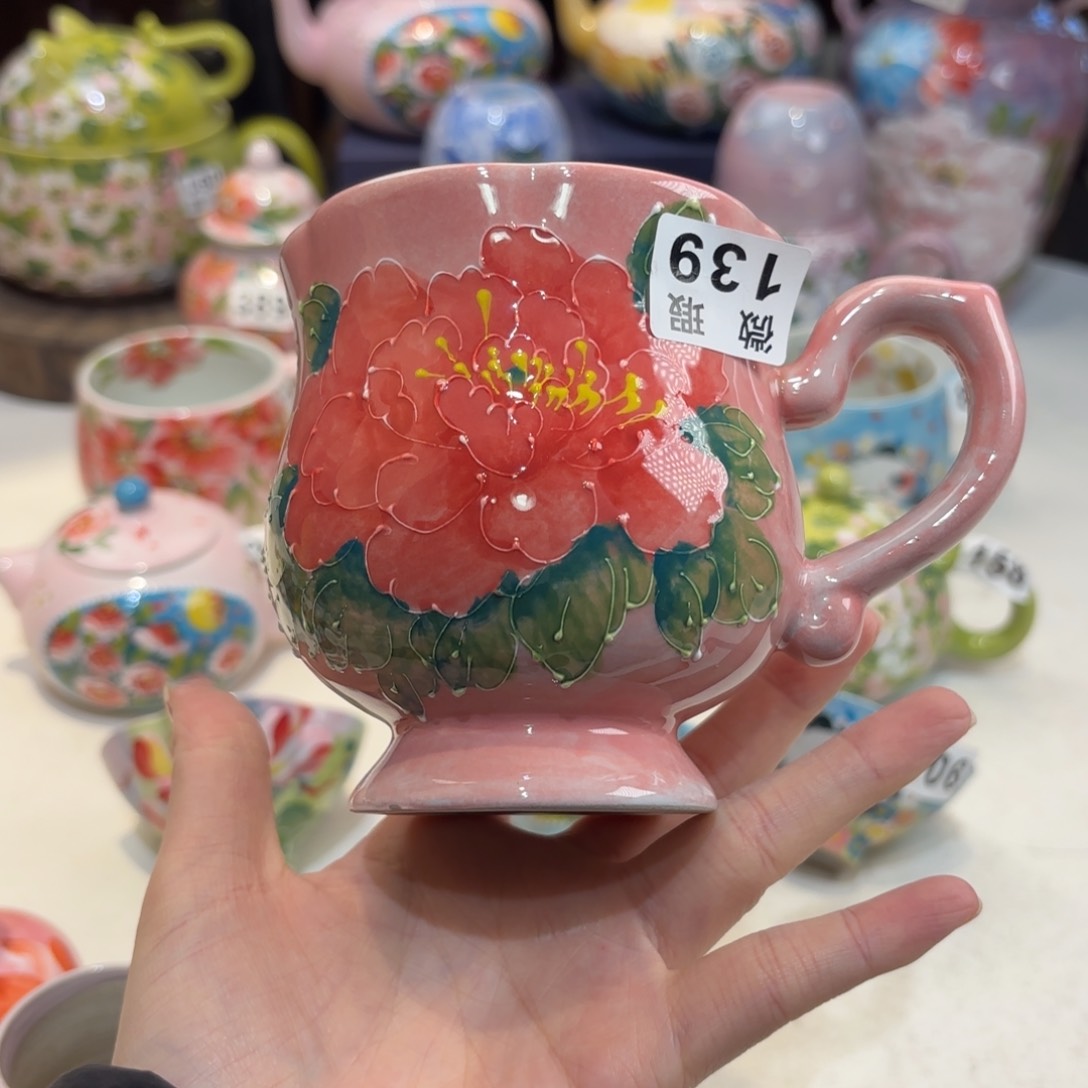 景德镇手绘高温釉下彩陶瓷茶具