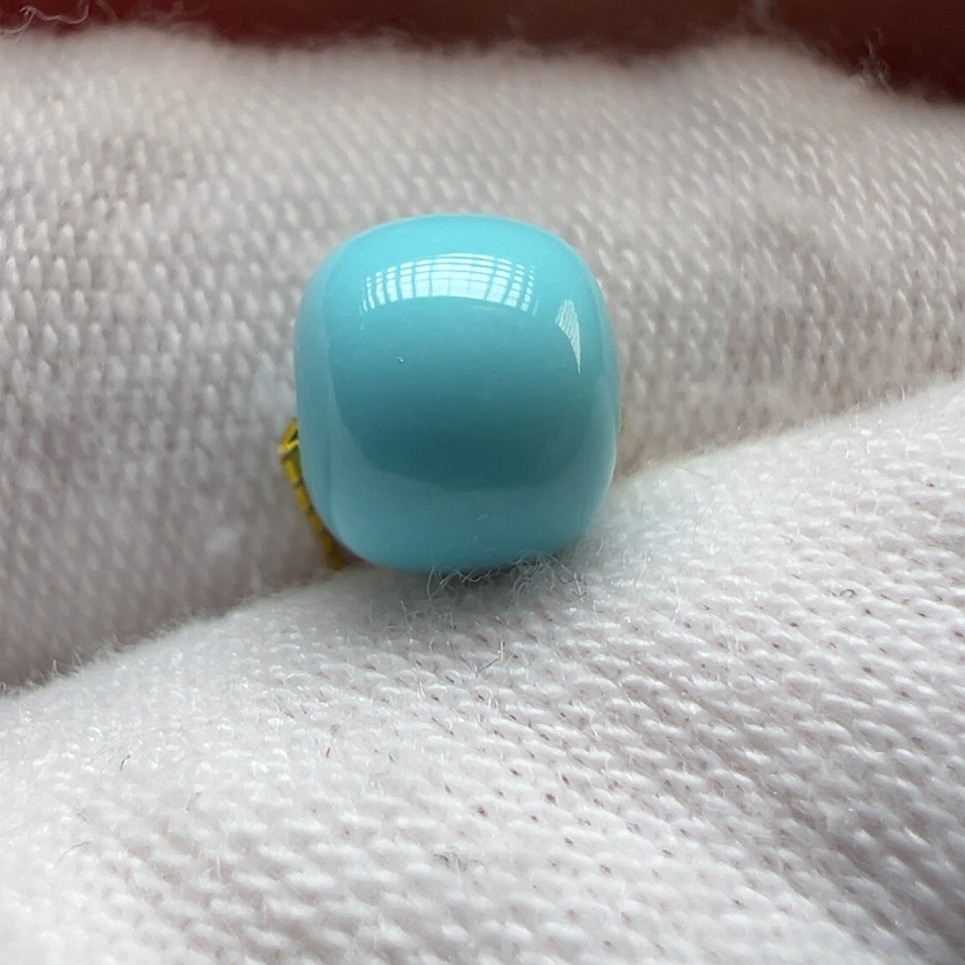 绿松石未镶嵌配饰6.7*5.8mm