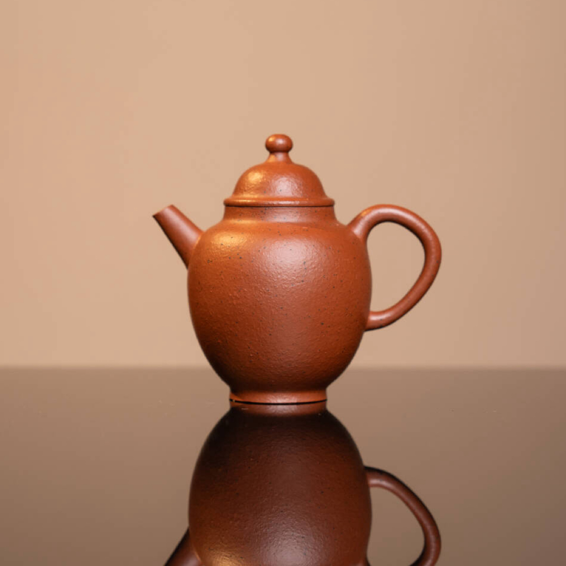 【明清老朱泥·橄榄壶】禾雨轩自营130cc古法生砂朱泥手工精制紫砂壶