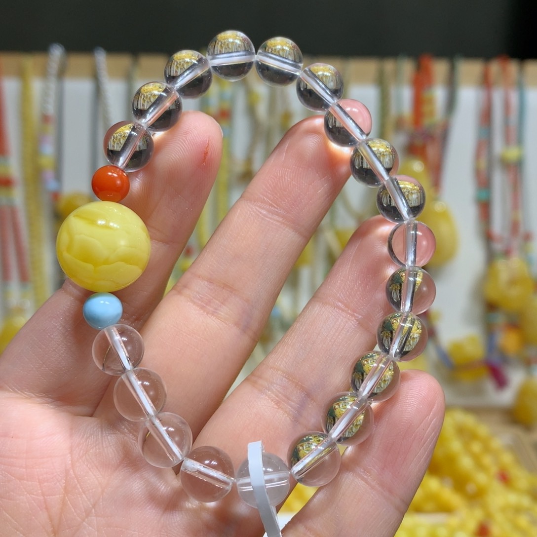 蜜蜡手链未镶嵌15m m