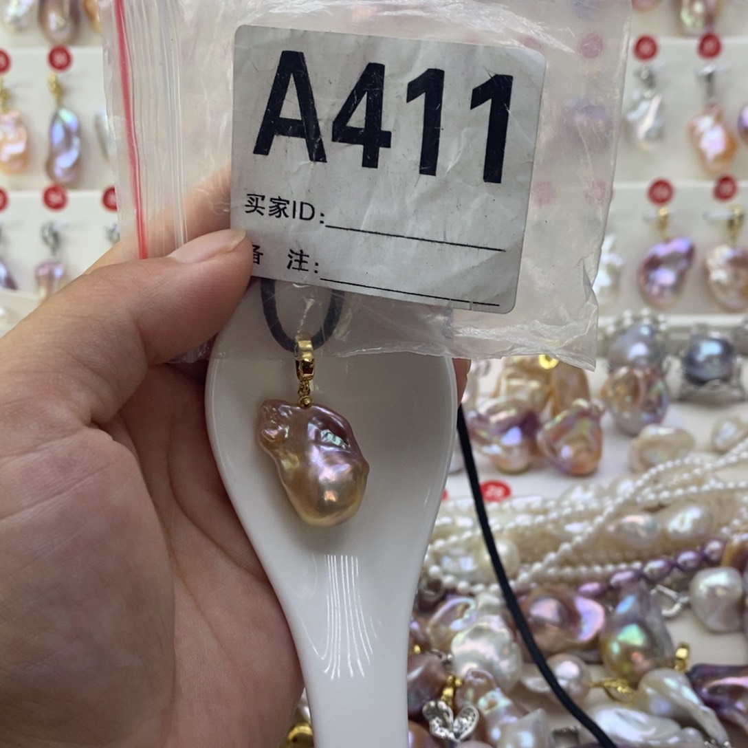 淡水珍珠银S925镶嵌颈饰