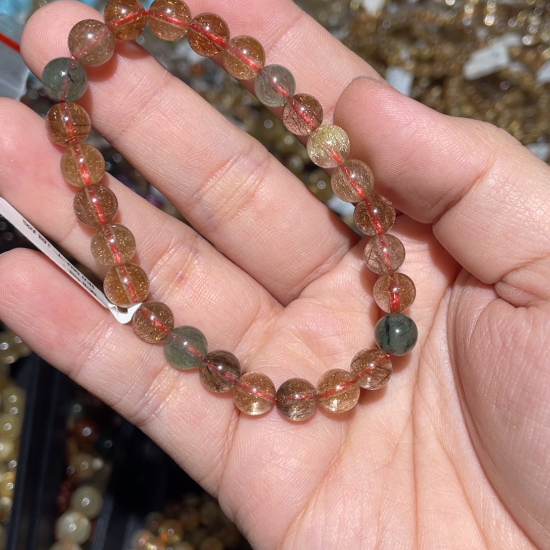 水晶手链未镶嵌草**熊手链