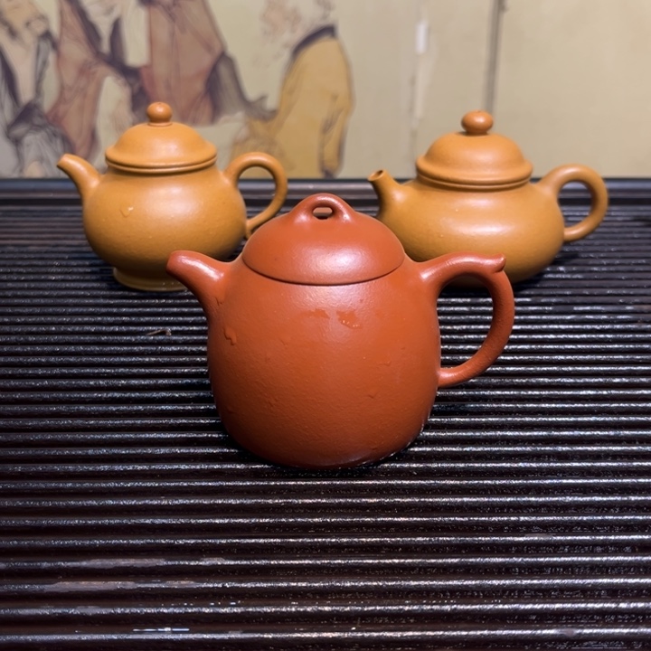 紫砂茶壶B***澄秦权朱泥