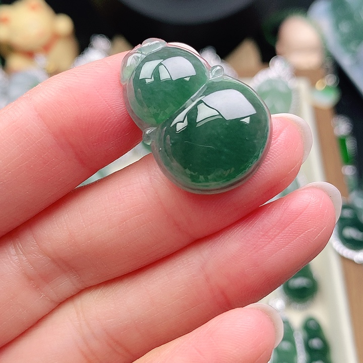 颈饰银S925镶嵌翡翠吊坠