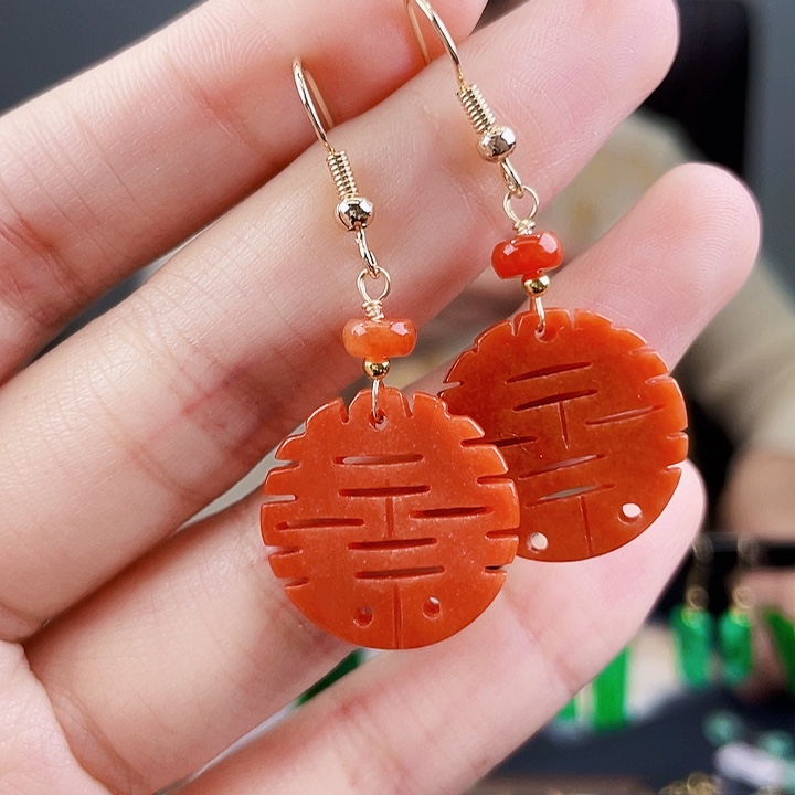 翡翠耳饰未镶嵌饰品